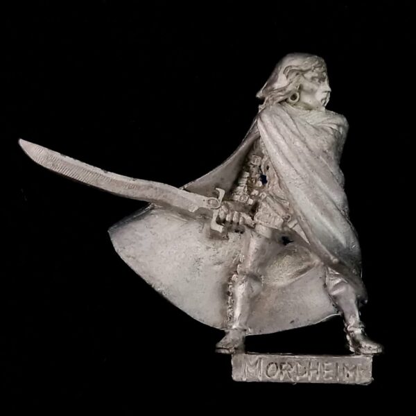 A photo of a Mordheim Aenur Sword of Twilight Warhammer miniature