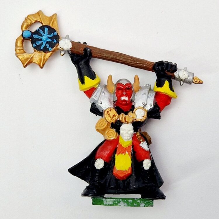 A photo of a Talisman Chaos Sorcerer Warhammer miniature