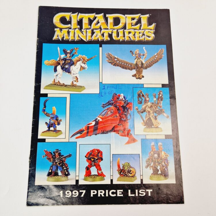 A photo of Citadel Miniatures 1997 Price List