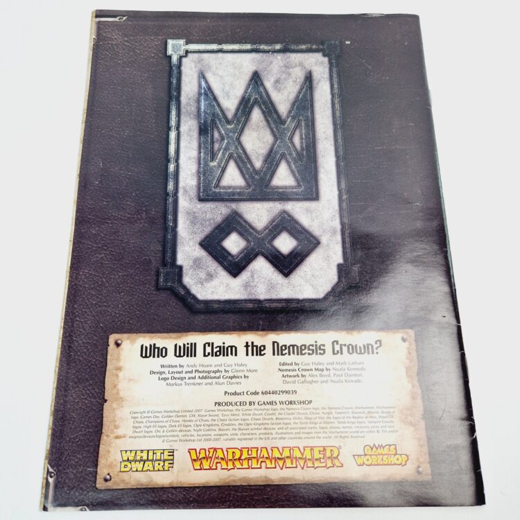 A photo of The Nemesis Crown Campaign Booklet