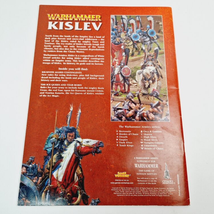 A photo of Kislev Supplement Army Book