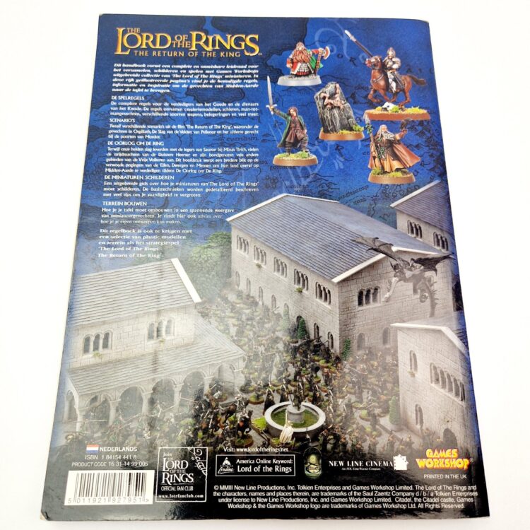 A photo of Warhammer The Lord of the Rings The Return of the King Rulebook