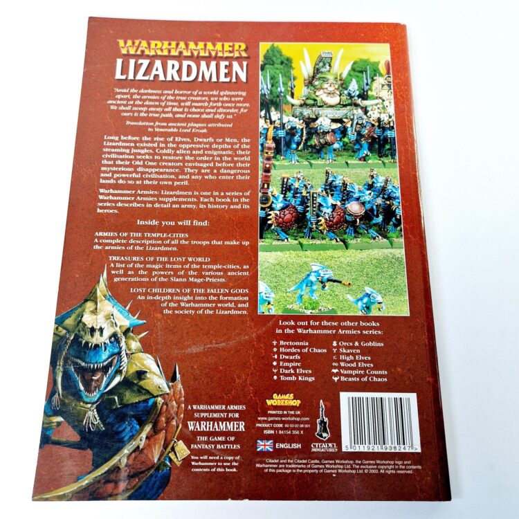 A photo of a Warhammer Lizardmen 6th Edition Army Book