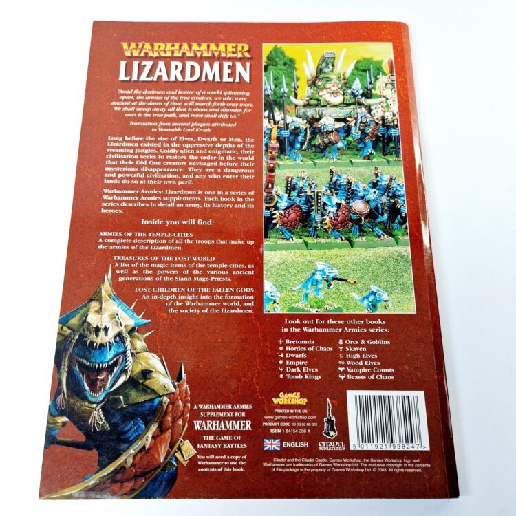 A photo of a Warhammer Lizardmen 6th Edition Army Book