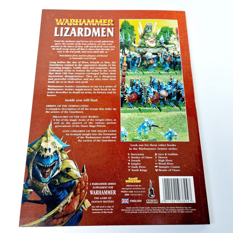 A photo of a Warhammer Lizardmen 6th Edition Army Book