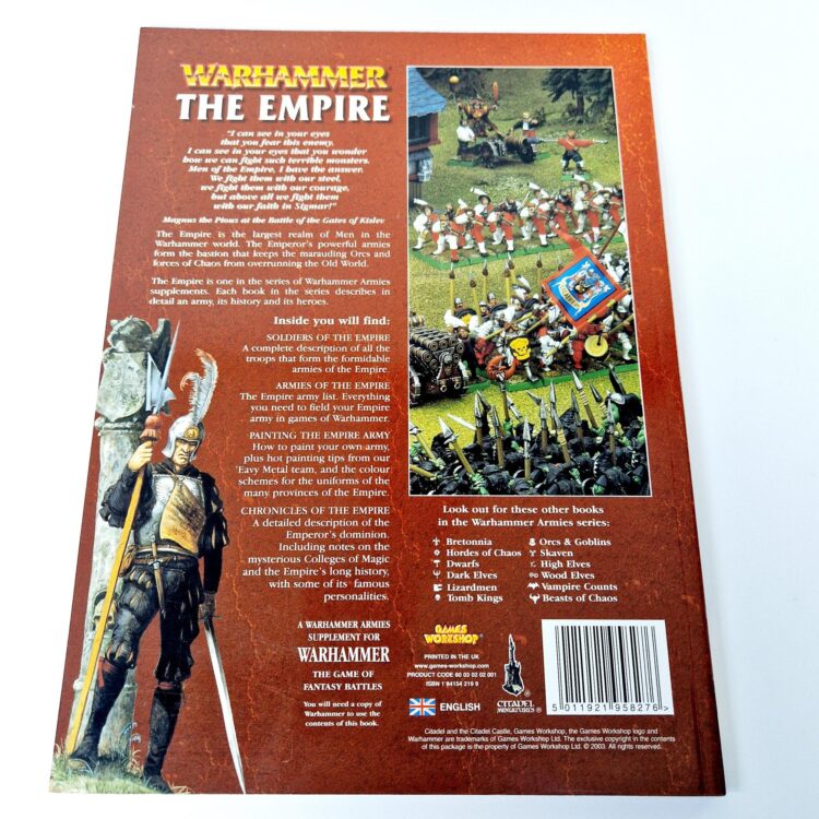 A photo of a Warhammer The Empire 6th Edition Army Book