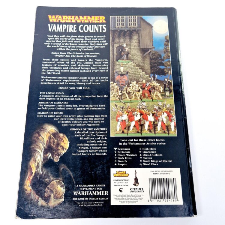 A photo of a Warhammer Vampire Counts 6th Edition Army Book