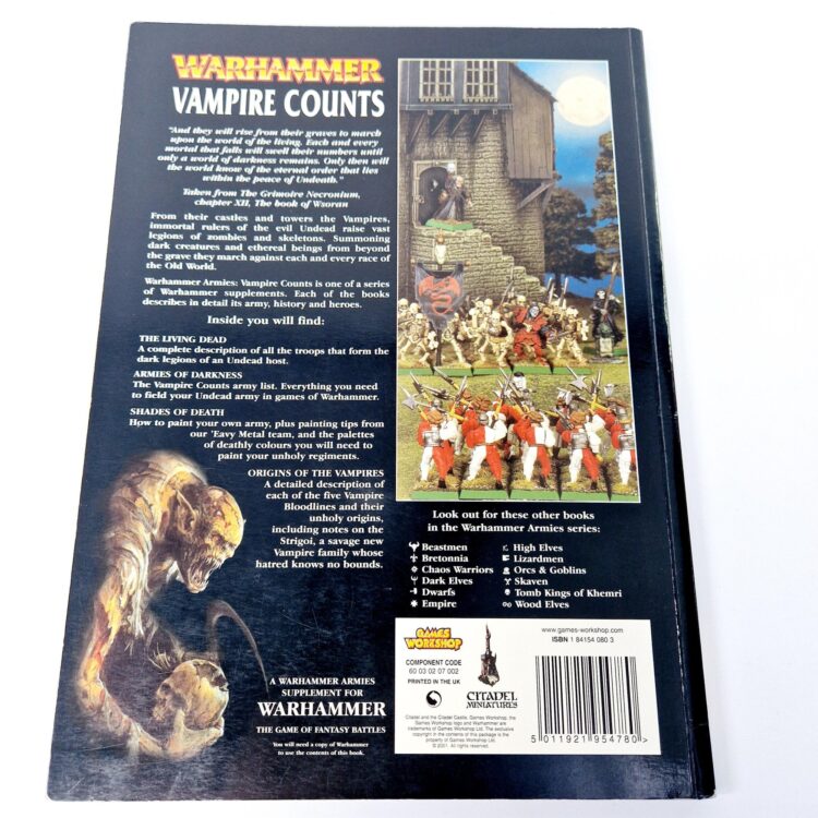 A photo of a Warhammer Vampire Counts 6th Edition Army Book