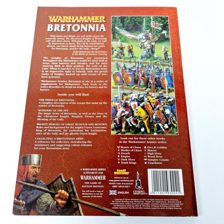 A photo of a Warhammer Bretonnia 6th Edition Army Book