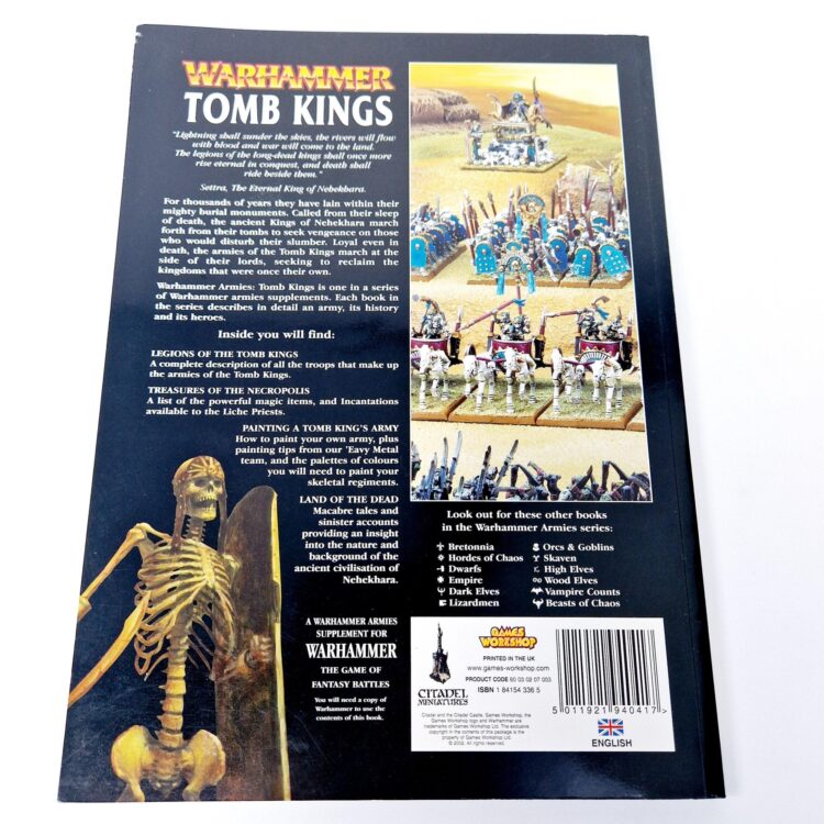 A photo of a Warhammer Tomb Kings 6th Edition Army Book