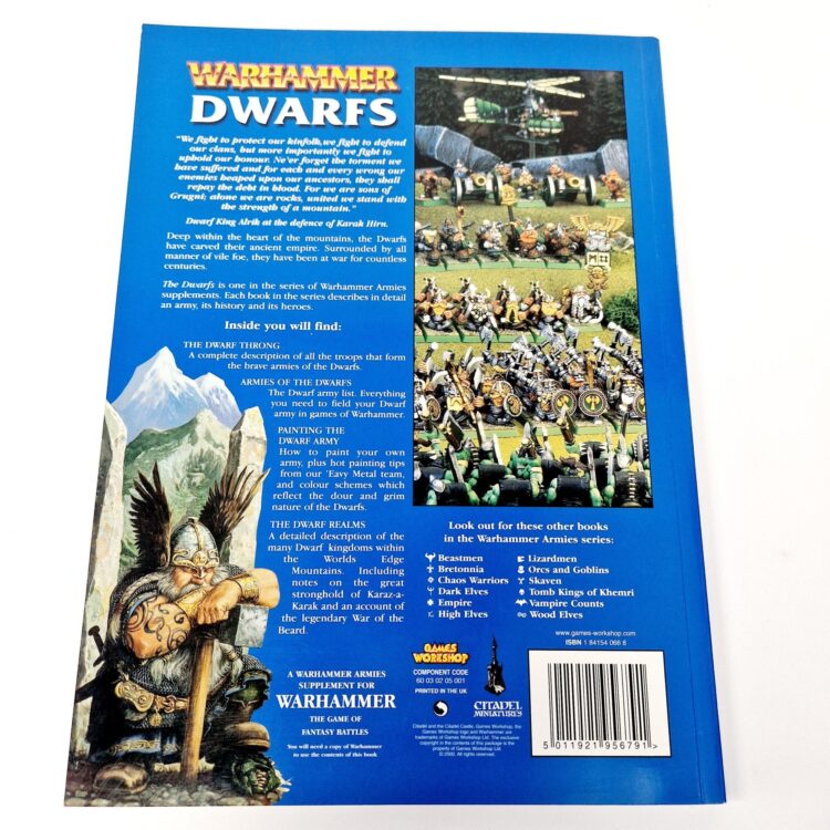 A photo of a Warhammer Dwarfs 6th Edition Army Book