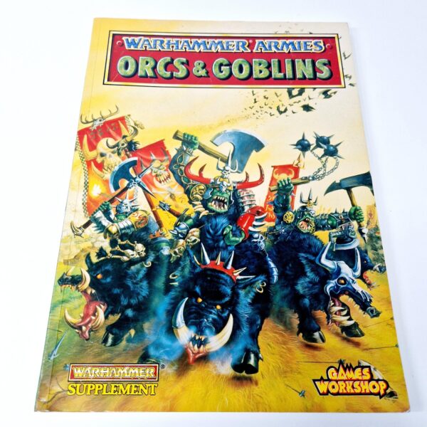 A photo of a Warhammer Orcs and Goblins 4th Edition Army Book