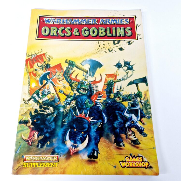 A photo of a Warhammer Orcs and Goblins 4th Edition Army Book