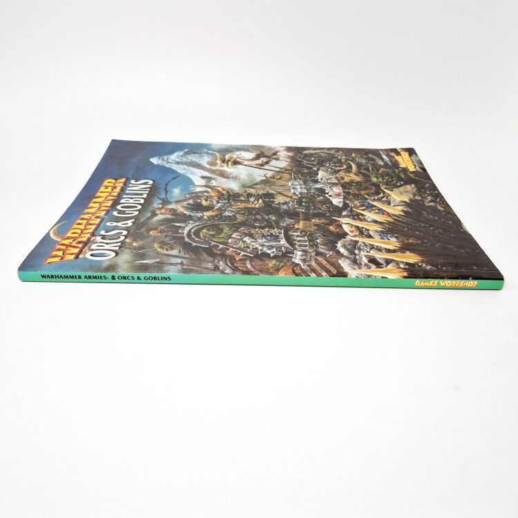 A photo of a Warhammer Orcs and Goblins 6th Edition Army Book