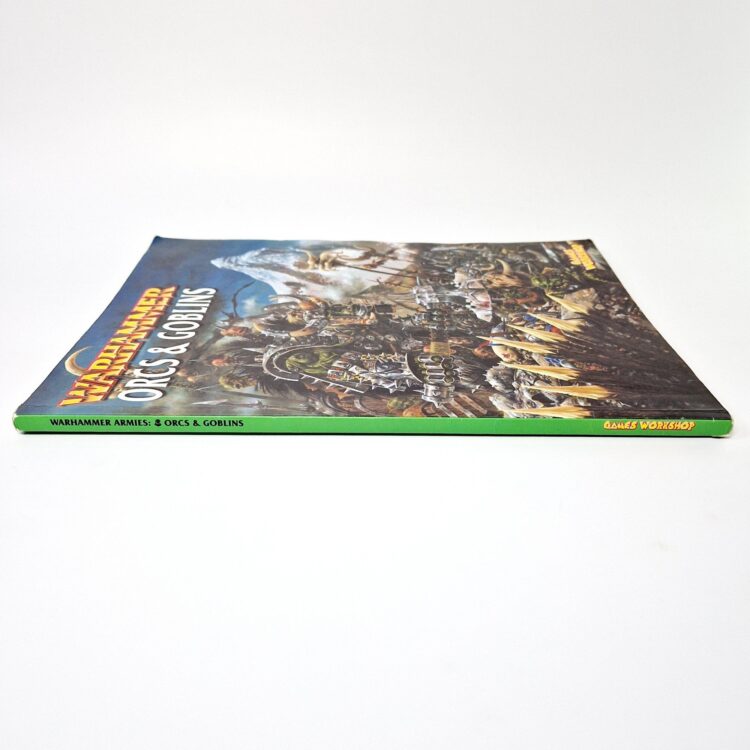 A photo of a Warhammer Orcs and Goblins 6th Edition Army Book