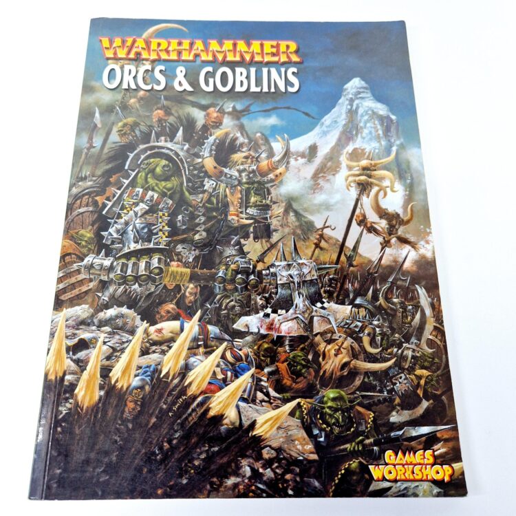 A photo of a Warhammer Orcs and Goblins 6th Edition Army Book