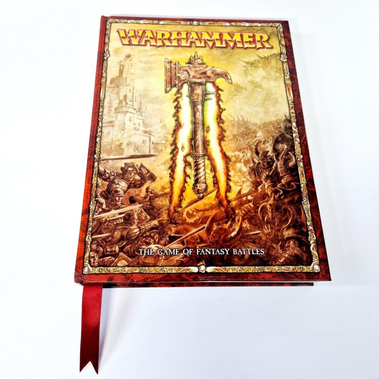 A photo of a Warhammer Warhammer Fantasy Battle 8th Edition Hardcover Rulebook