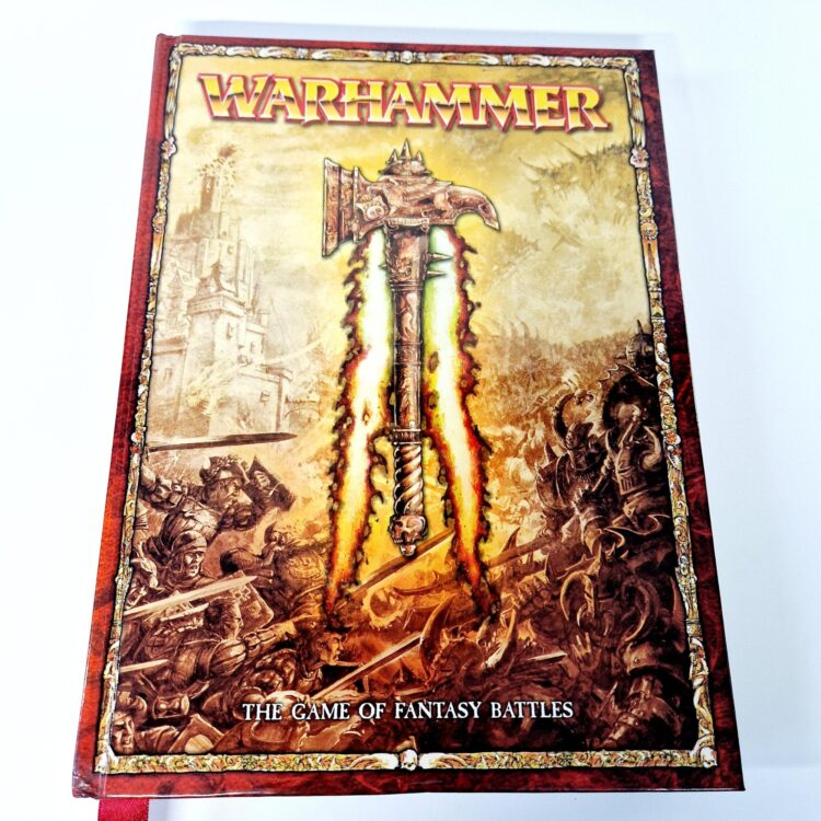 A photo of a Warhammer Warhammer Fantasy Battle 8th Edition Hardcover Rulebook