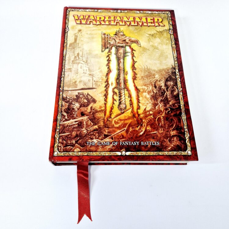 A photo of a Warhammer Warhammer Fantasy Battle 8th Edition Hardcover Rulebook