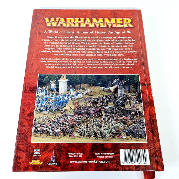 A photo of a Warhammer Warhammer Fantasy Battle 8th Edition Hardcover Rulebook