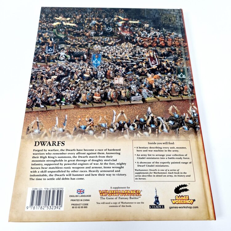 A photo of a Warhammer Dwarfs 8th Edition Army Book