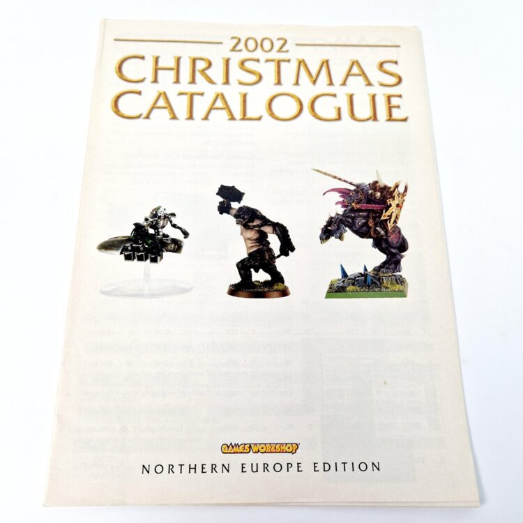 A photo of a Warhammer Games Workshop 2002 Christmas Catalogue Northern Europe Edition