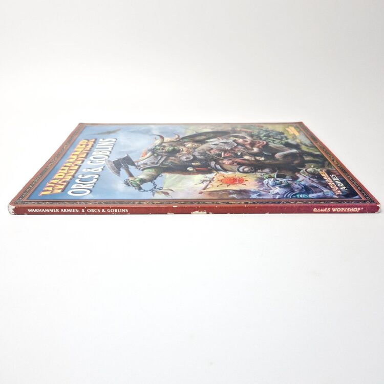 A photo of a Warhammer Orcs and Goblins 7th Edition Army Book