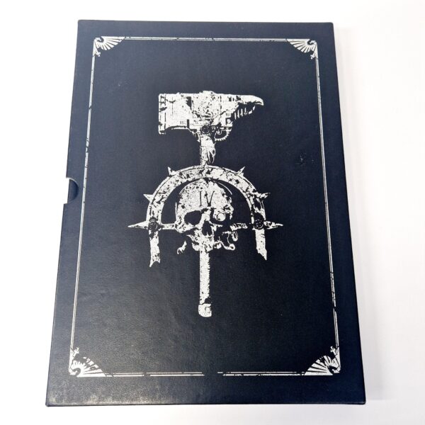 A photo of a Warhammer Limited 4th Edition Space Marines Codex Signed