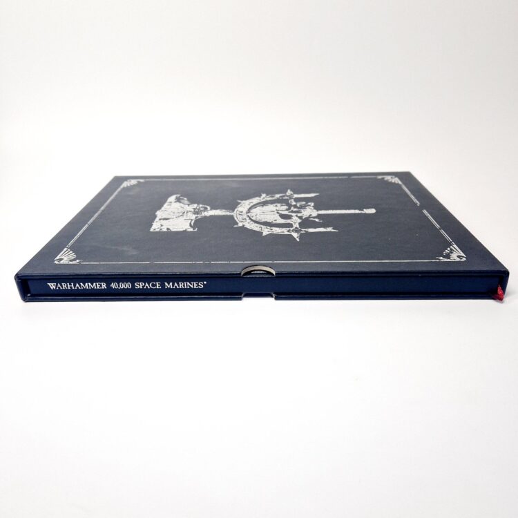 A photo of a Warhammer Limited 4th Edition Space Marines Codex Signed