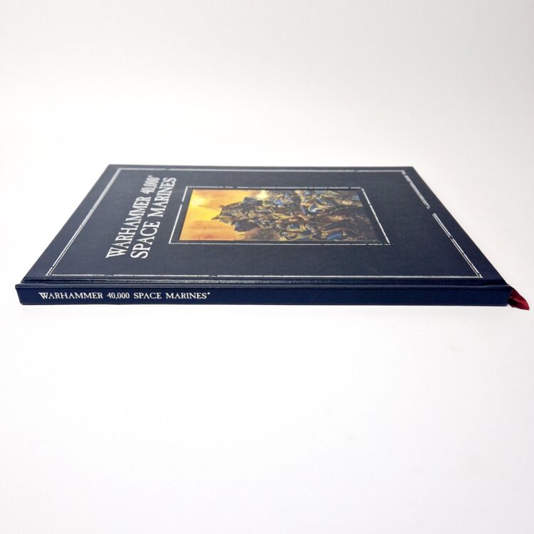 A photo of a Warhammer Limited 4th Edition Space Marines Codex Signed