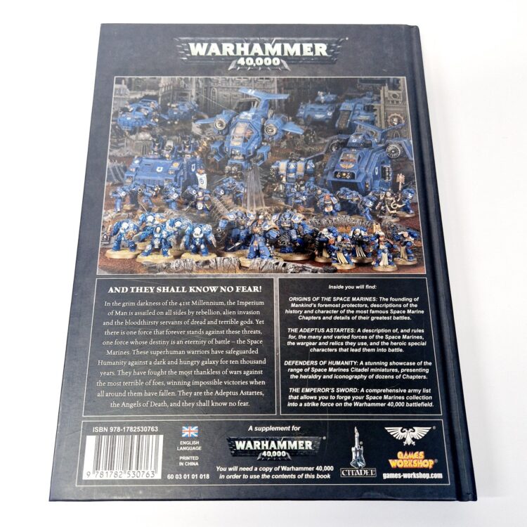 A photo of a Warhammer Space Marines 6th Edition Codex