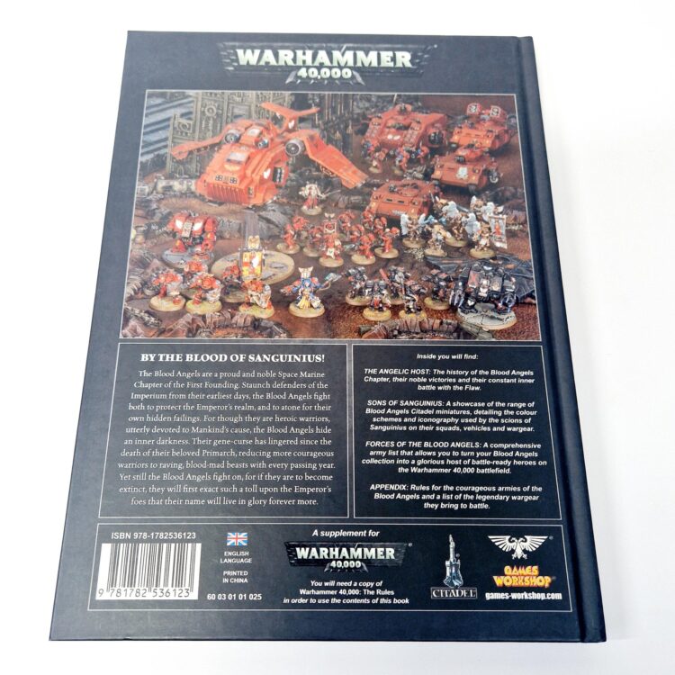 A photo of a Warhammer Adeptus Astartes Blood Angels 7th Edition Codex