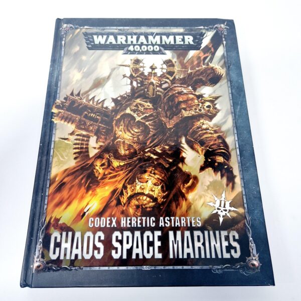 A photo of a Warhammer Chaos Space Marines 8th Edition Codex