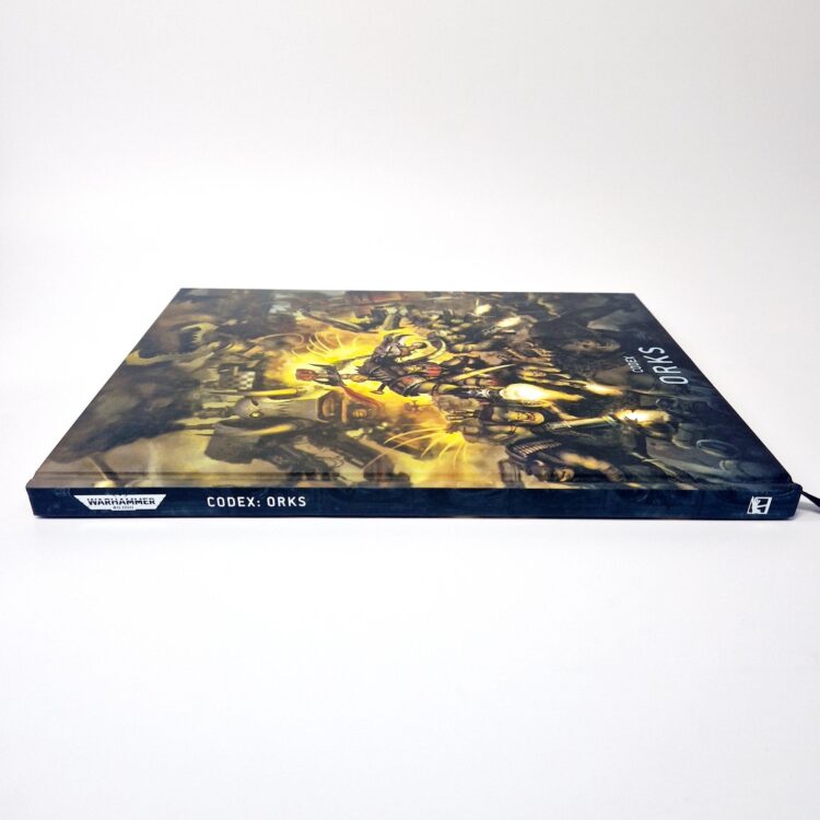 A photo of a Warhammer Orks 9th Edition Codex Collector's Edition