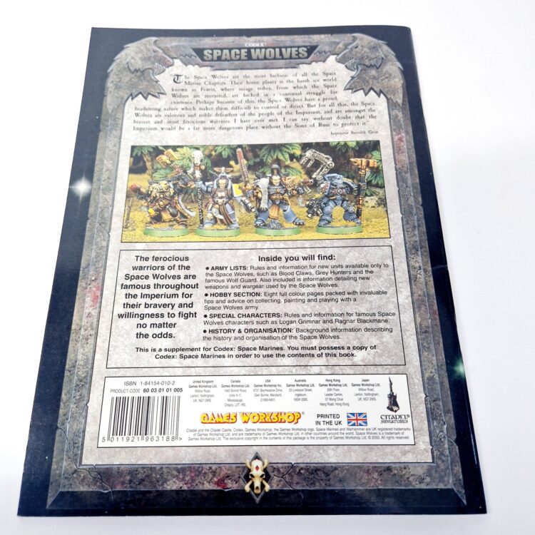 A photo of a Warhammer Space Wolves 3rd Edition Codex Supplement