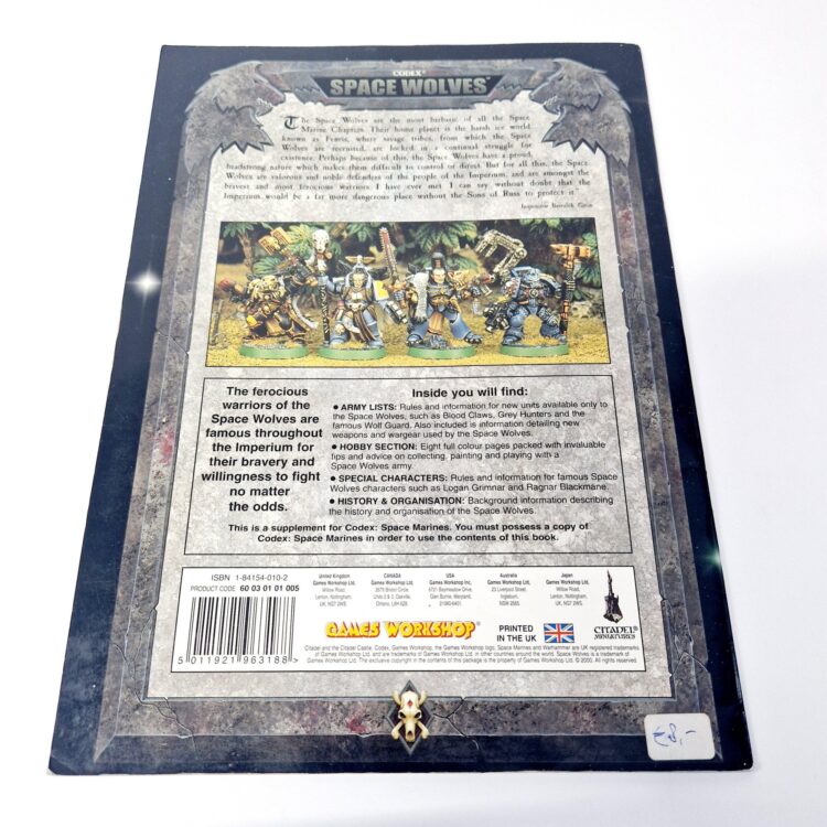 A photo of a Warhammer Space Wolves 3rd Edition Codex Supplement