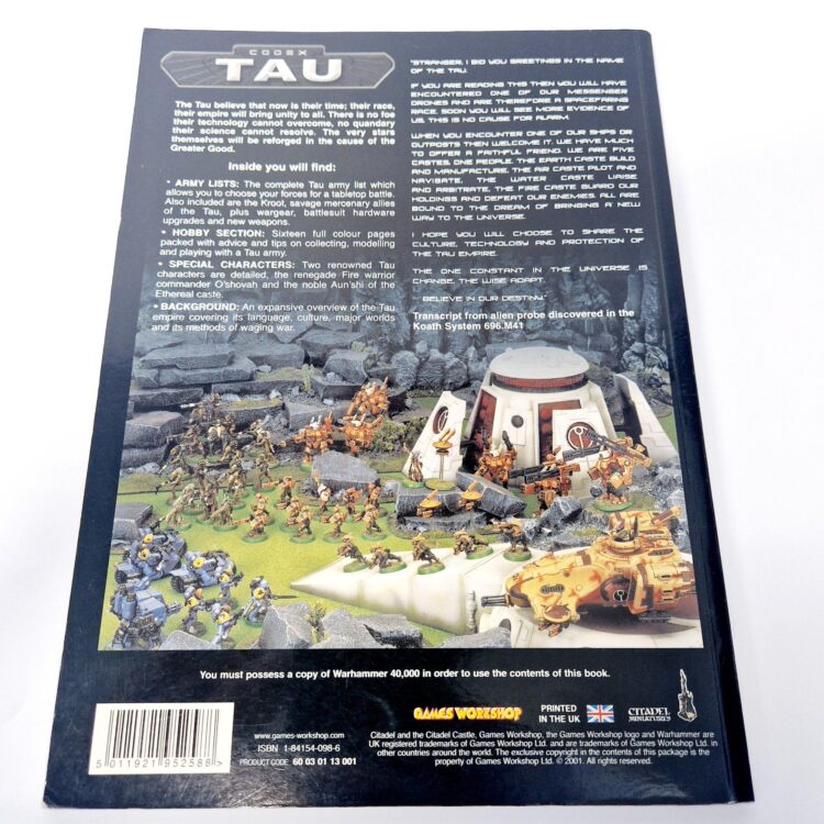 A photo of a Warhammer Tau 3rd Edition Codex