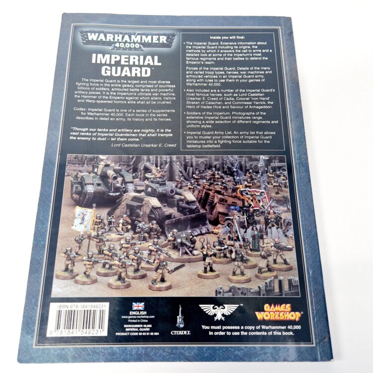 A photo of a Warhammer Imperial Guard 5th Edition Codex