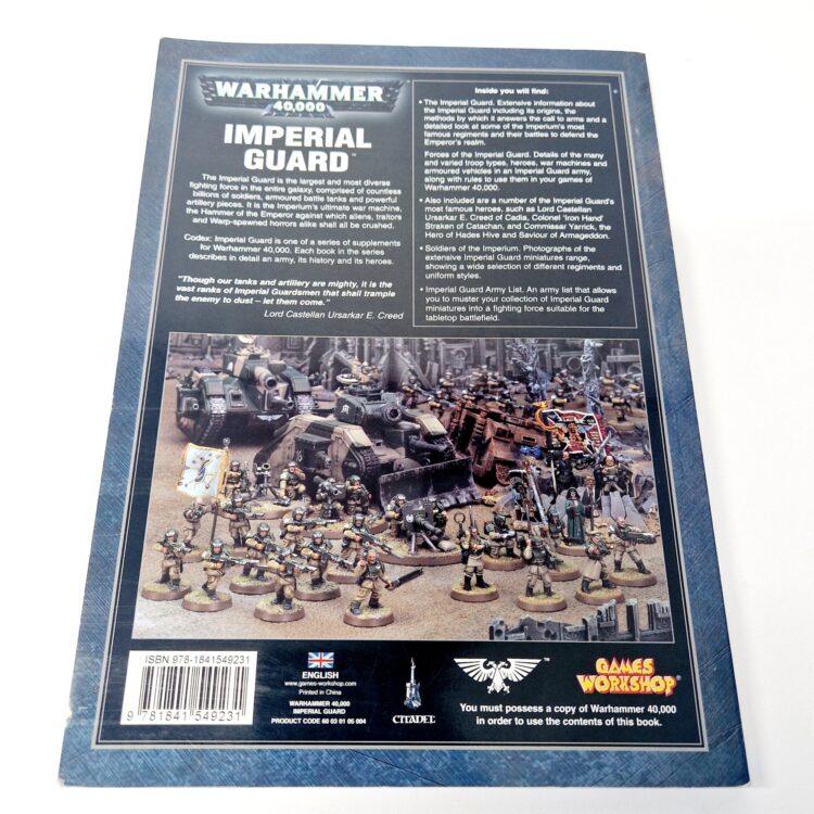 A photo of a Warhammer Imperial Guard 5th Edition Codex