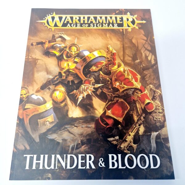 A photo of a Warhammer Age of Sigmar Thunder and Blood Campaign Book