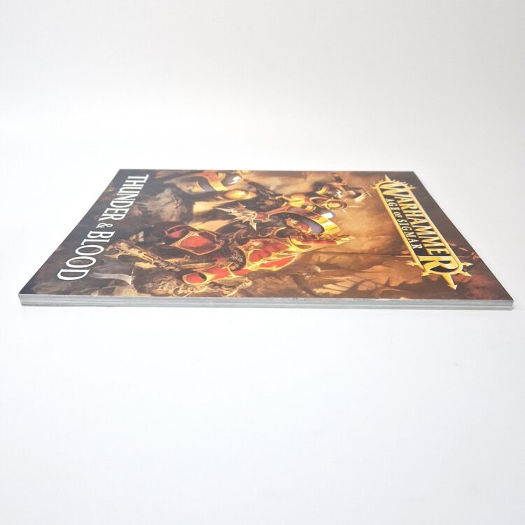 A photo of a Warhammer Age of Sigmar Thunder and Blood Campaign Book