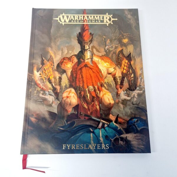 A photo of a Warhammer Fyreslayers 3rd Edition Limited Edition Battletome