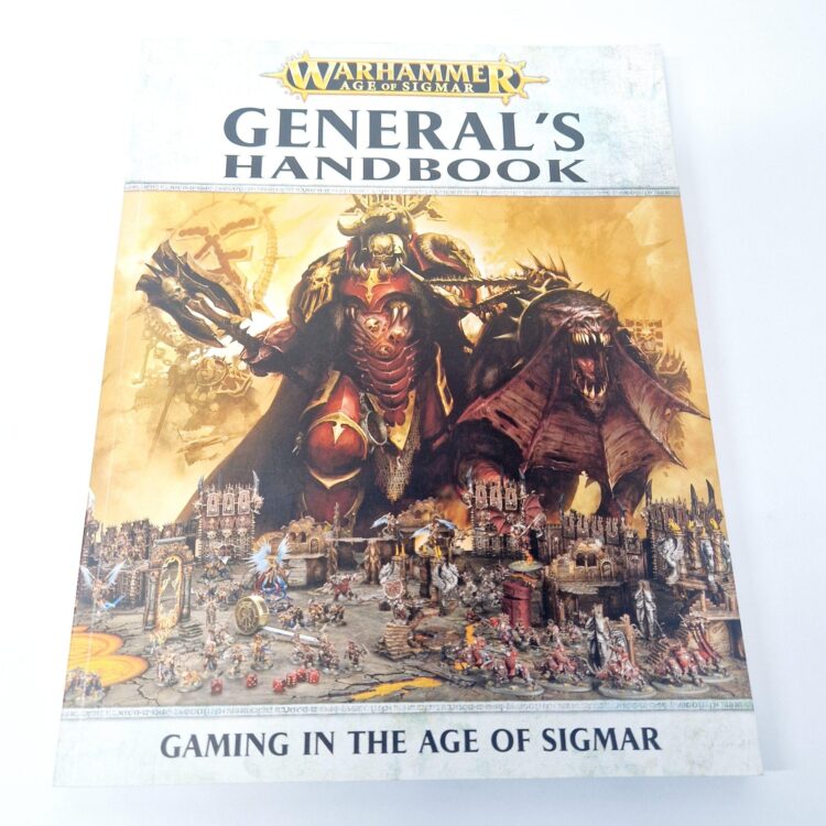 A photo of a Warhammer Age of Sigmar General's Handbook