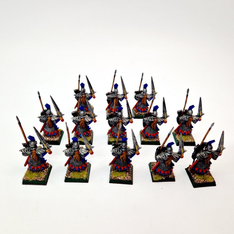 A photo of Dark Elves Warriors Warhammer miniatures