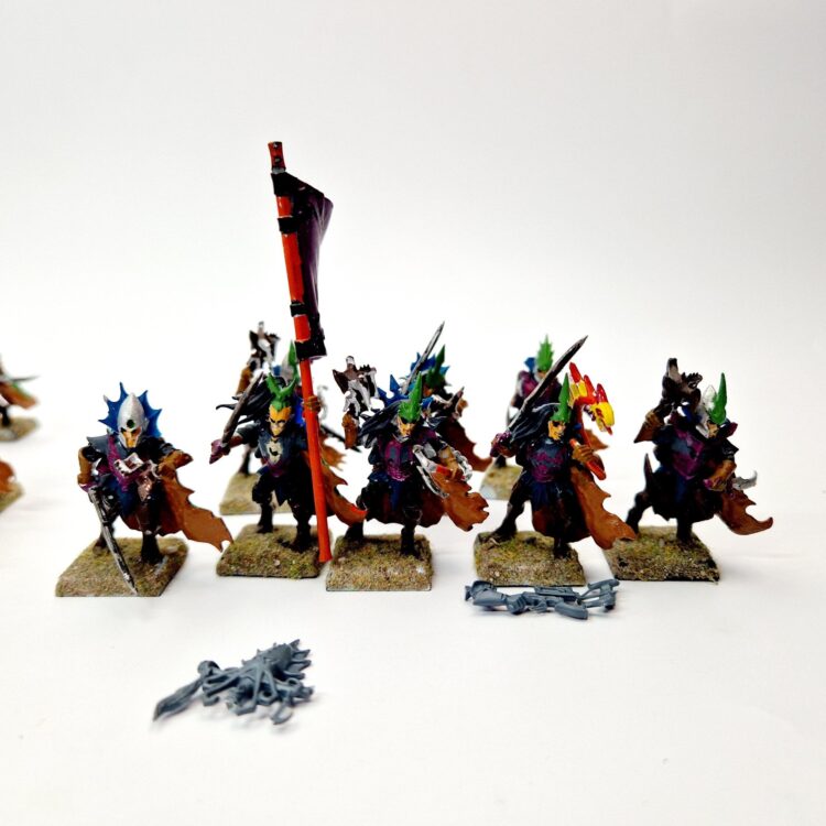 A photo of Dark Elves Bleakswords Warhammer miniatures