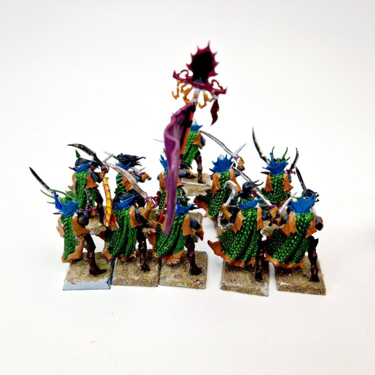 A photo of Dark Elves Bleakswords Warhammer miniatures