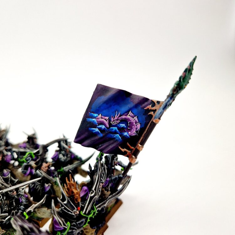 A photo of Dark Elves Bleakswords Warhammer miniatures