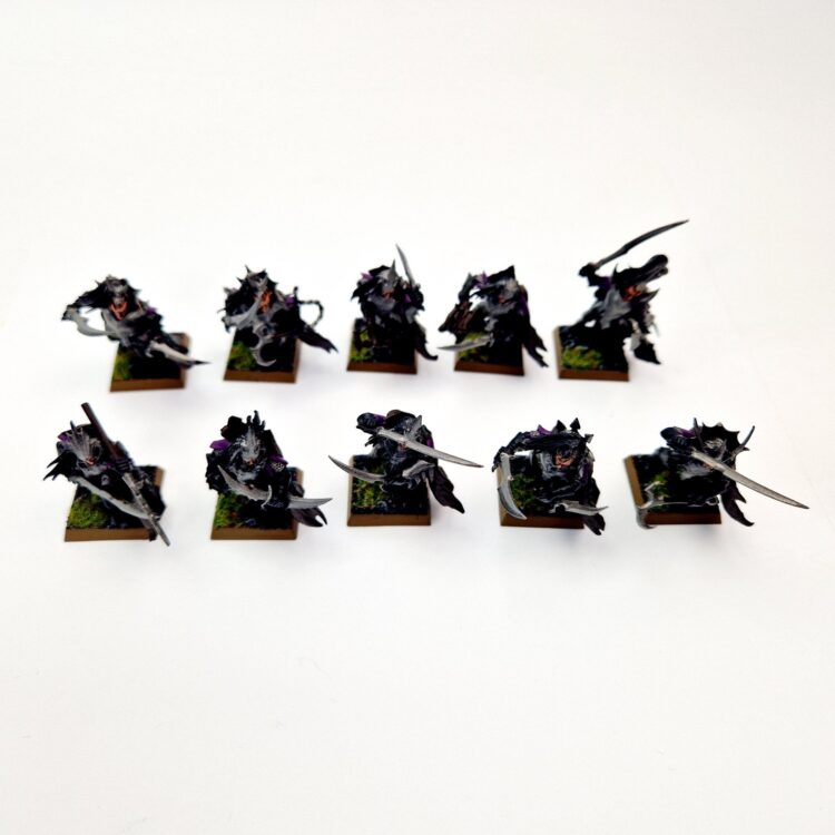 A photo of Dark Elves Bleakswords Warhammer miniatures