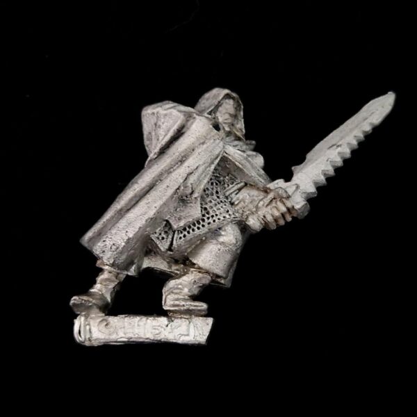 A photo of a Dark Elf Assassin Warhammer miniature