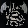 A photo of a Dark Elves Beastlord Rakarth on Black Dragon Warhammer miniature